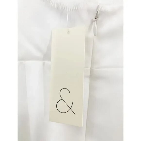 NWT SACHIN + BABI Dress Evening Gown Candace Lace Cream Ivory Hi Low 0 - Picture 10 of 12